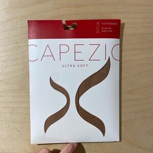 Capezio Ultra Soft Tights in Sun Tan Trans Bodytight L/XL (MX)